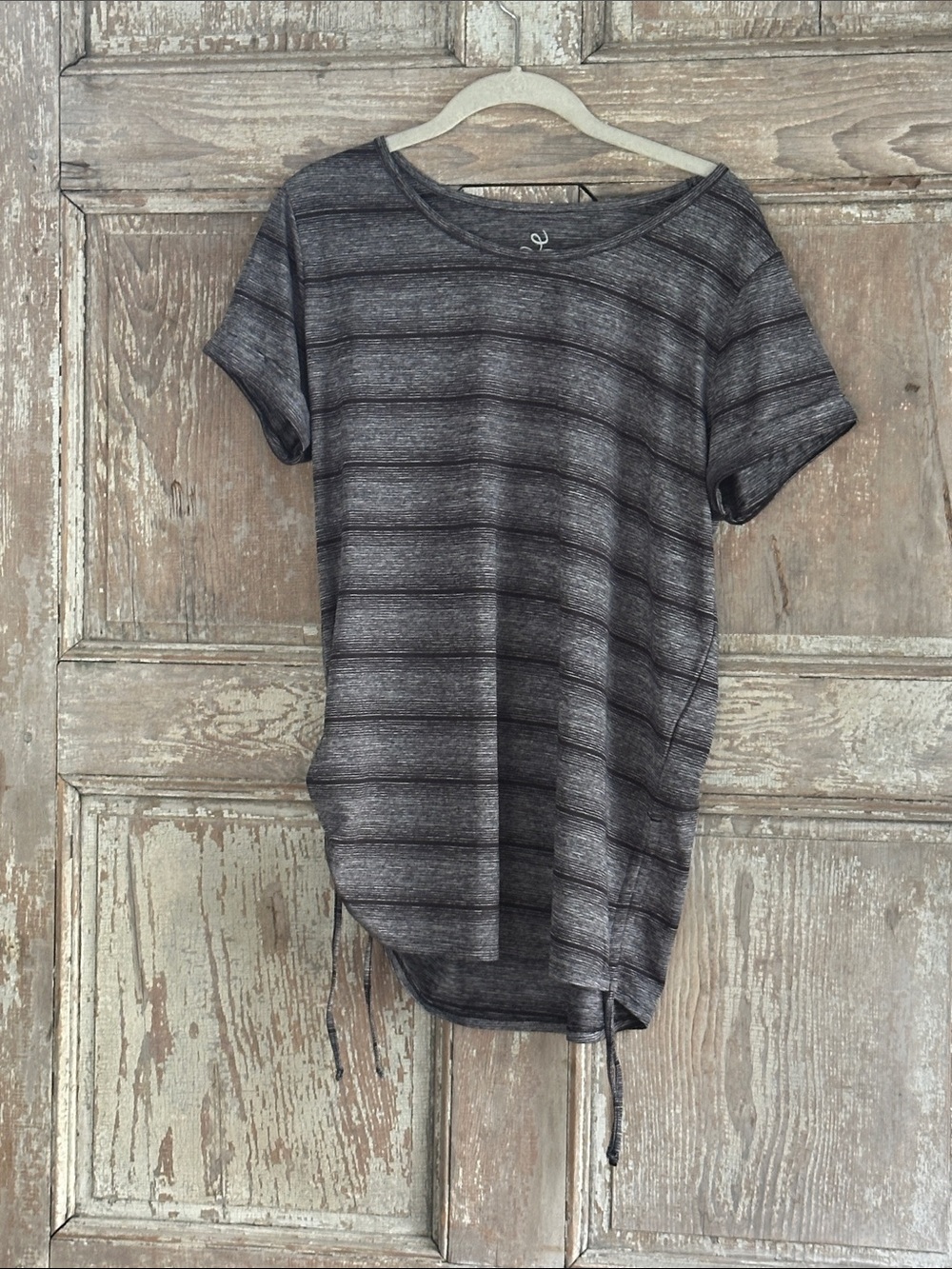 made for life Black & Gray Striped Short-Sleeve Tee